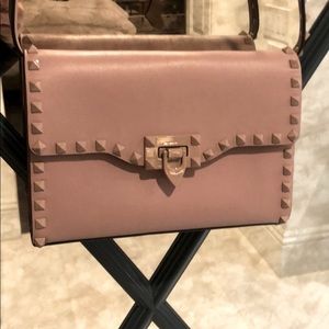Valentino rose rock stud crossbody